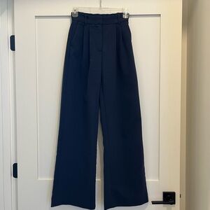 Abercrombie Navy Wide-Leg Pants
